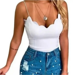 Blusa Alcinha com Bojo Cód 2478 - Boutique dos Importados