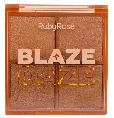 (Hb7523-3) Paleta De Iluminador Glow BLAZE DAZE - Ruby Rose
