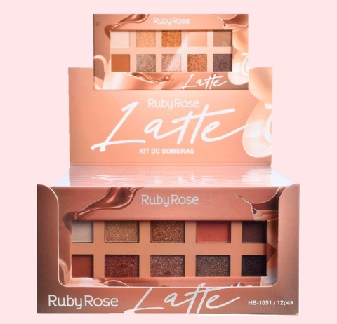 (HB1051x3) Set de 3 paletas de sombras Latte - Ruby Rose