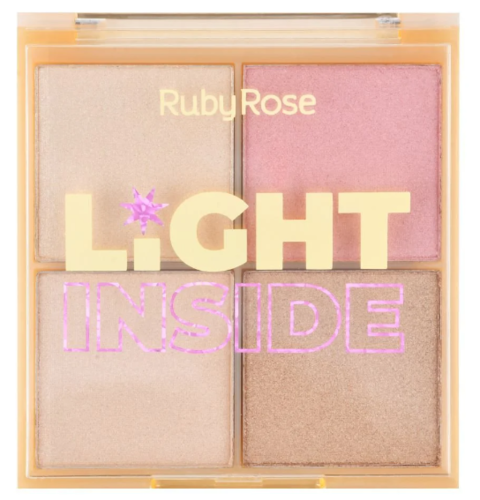 (Hb7523-1) Paleta De Iluminador Glow LIGHT INSIDE - Ruby Rose
