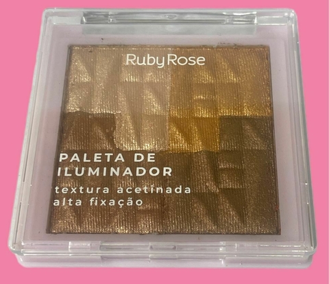 (HB7234-3) Paleta de iluminadores MASTER GLOW - Ruby Rose