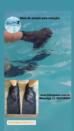 Meia de arrasto para natação - Hidromania Rio Natação