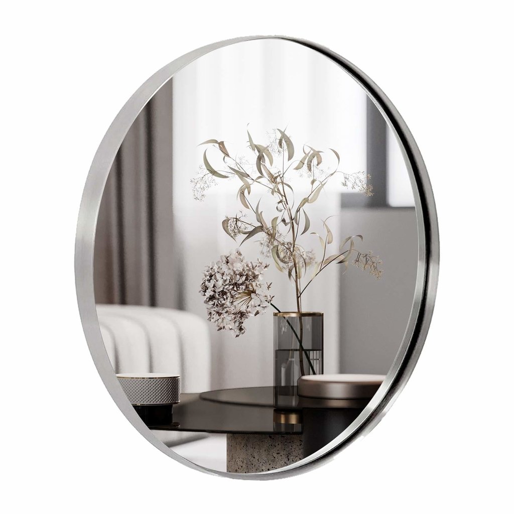 Espejo Marco Hierro 60 cm Plata - Comprar en Top Deco