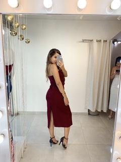 VESTIDO HELENA VINHO - loja online