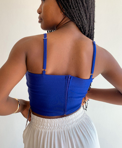 CROPPED RITA AZUL - comprar online