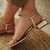 Sandália Rasteira com Strass nó Uzze Sapatos Ouro - comprar online