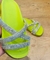 Sandália Papete com Strass Lulu Uzze Sapatos Verde na internet