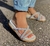 Sandália Papete com Strass Lulu Uzze Sapatos Off - comprar online