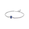 Pulsera Algo Azul Tennis Plata 925