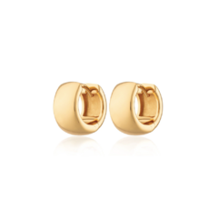 Argollas Chunky Acero Gold