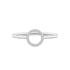 Anillo Circulo Reluciente Plata 925