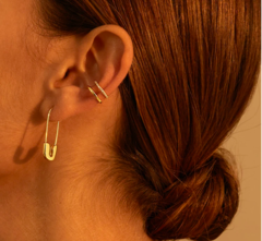 Ear Cuff Lali Acero Gold - comprar online