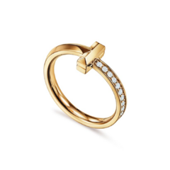 Anillo TT 1 Fino Unisex Acero Dorado - comprar online