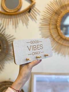 Porta llaves good vibes rectangular - comprar online