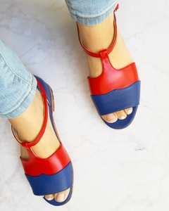 Sandalias Radhika Azul y Roja