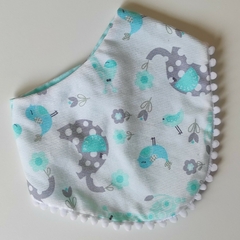 Babero Bandana Animales Cyan