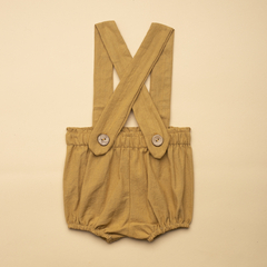 Enterito short con tiradores Dulce de Leche - comprar online