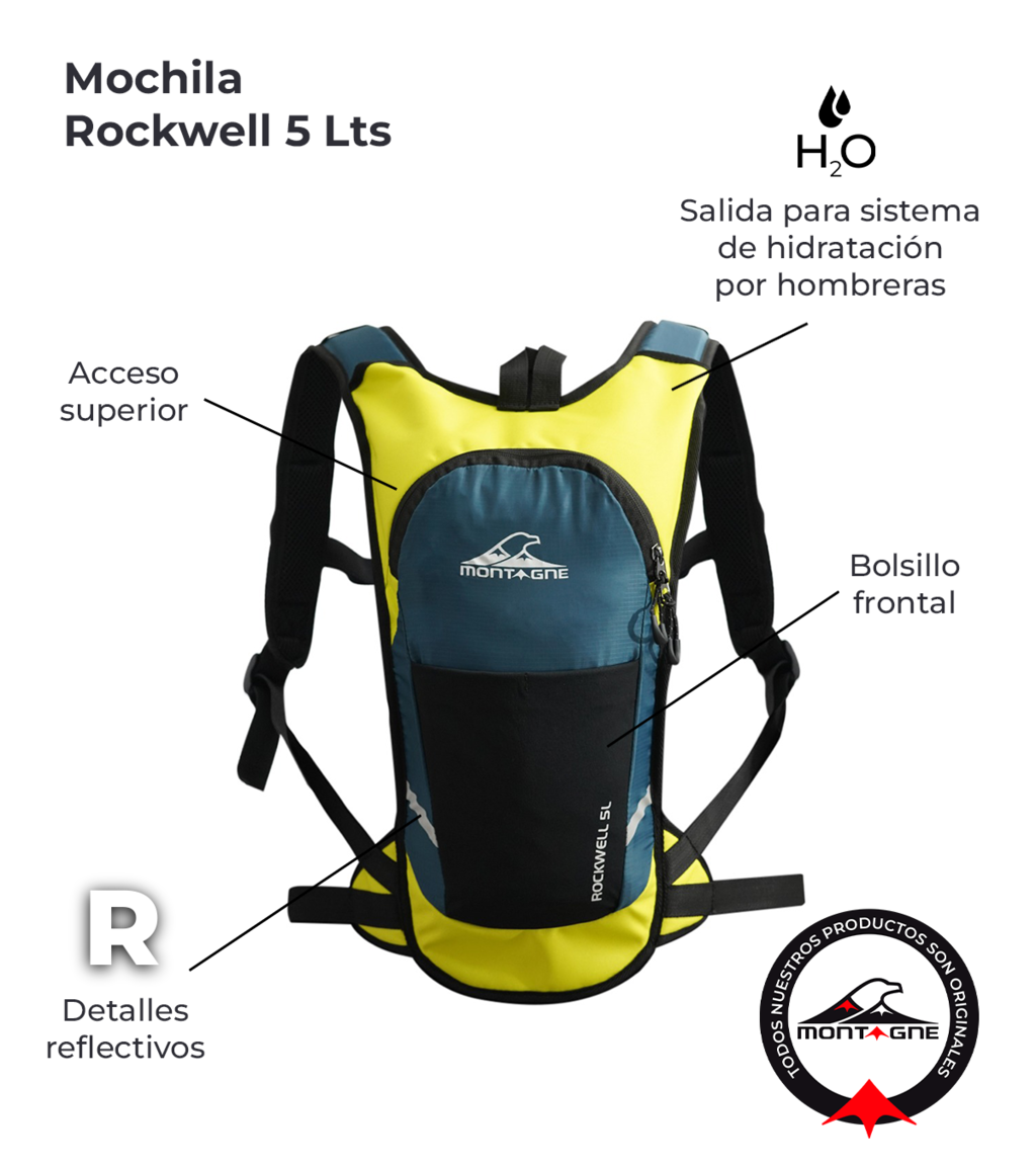 Mochila Montagne Rockwell 5 Lts