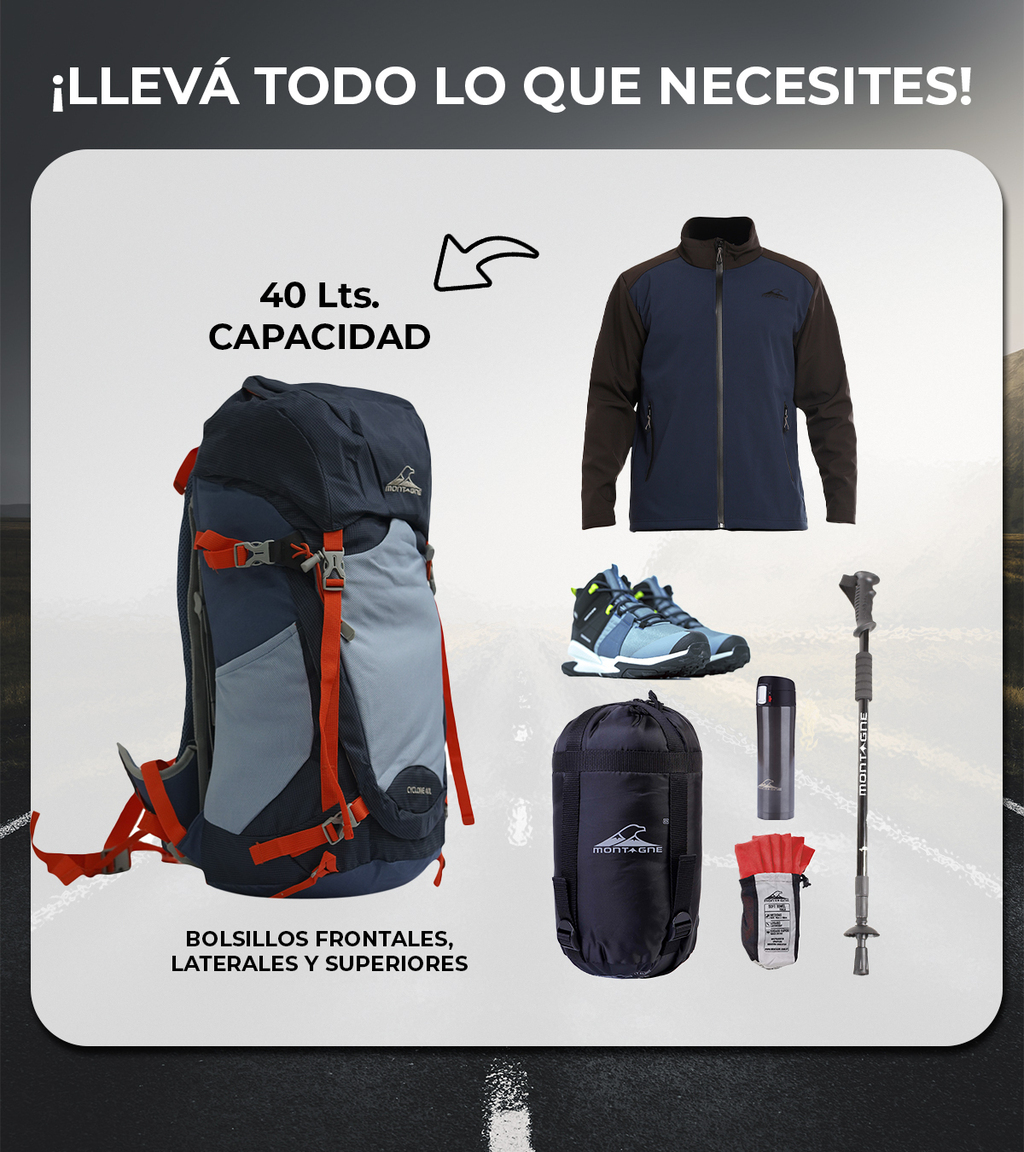 Mochila Montagne Cyclone 40 Lts
