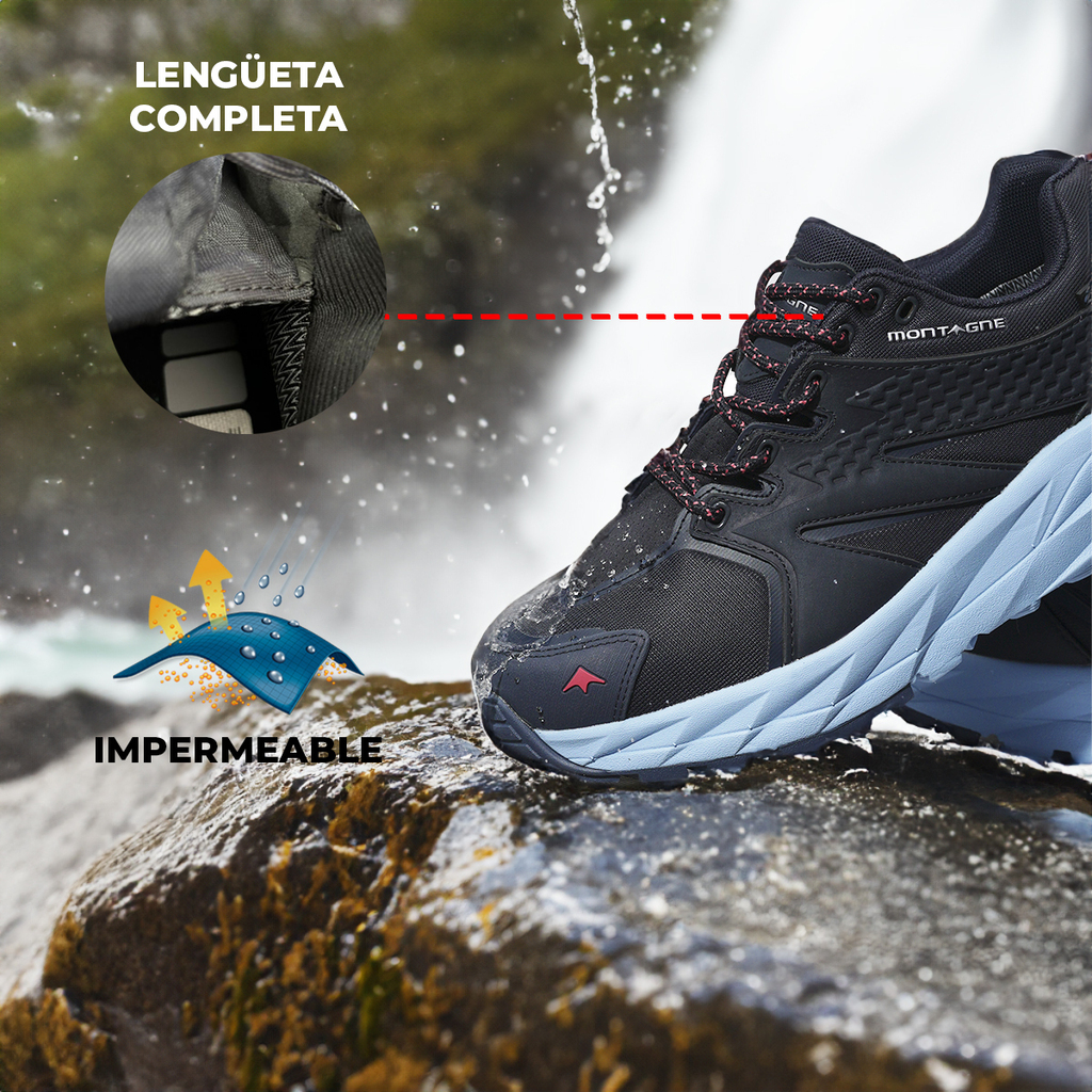 Zapatillas Trekking Montagne Mujer Glide