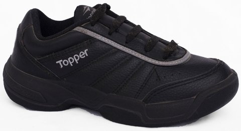 Zapatillas Topper Colegial Negro Tie Break Kids