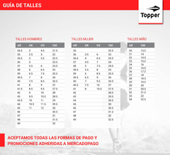 Zapatillas Deportivas Topper Artic Kids 26974 - 28 Al 33 - tienda online