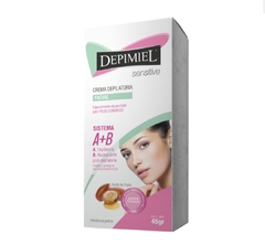 Crema depilatoria Depimiel Sensitive A+B para rostro piel sensible 45 g