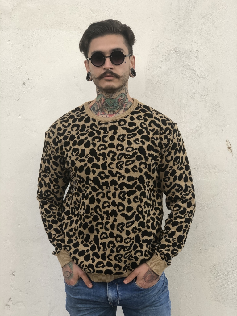 Animal print sweater on sale mens