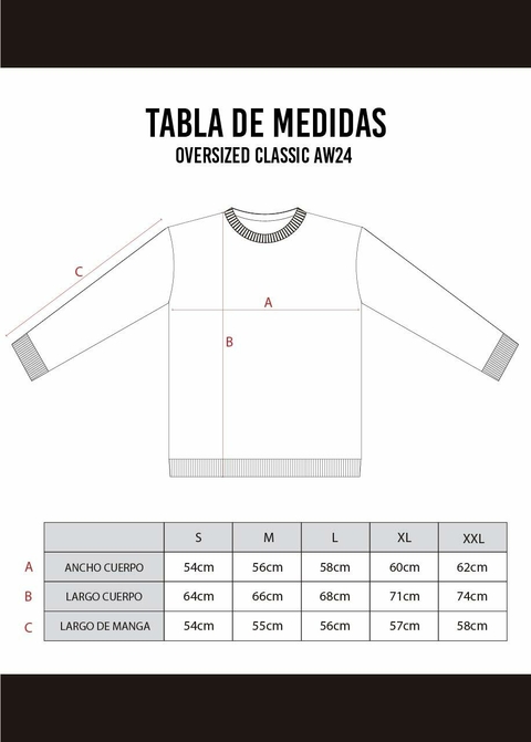 Comprar TABLA DE MEDIDAS en El club del sweater