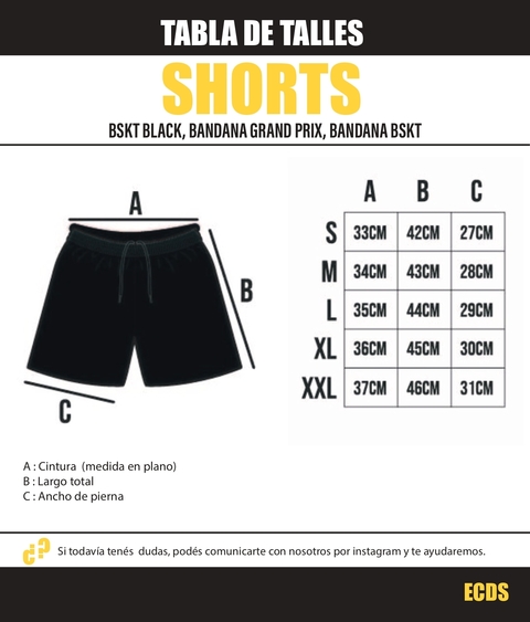 Medidas para best sale short dama