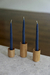 set de 03 candelabros abrulka & 3 velas verdes - abrulka