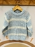 Sweater bebe Rayado Hilo Grueso Art-554 Celeste