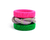 Trio de Braceletes Pink e Verde Bandeira