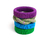 Combo de Braceletes Roxo e Azul Cobalto