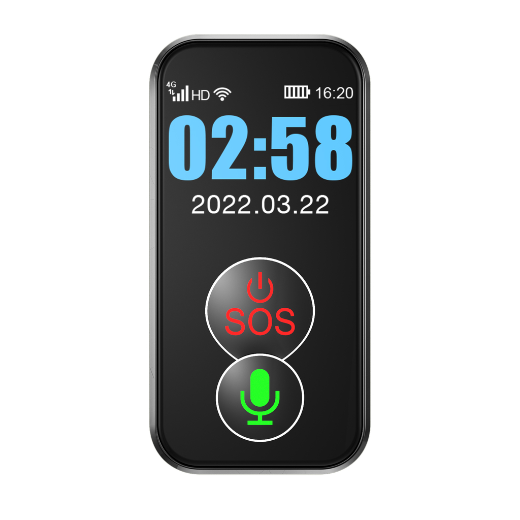 Reloj GPS, Teléfono, 4G, Botón de SOS, juvenil, malla desmontable  transparente