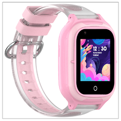 Reloj GPS, Teléfono, 4G, Botón de SOS, juvenil, malla desmontable transparente