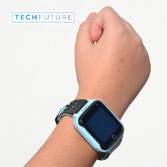 Reloj GPS Niños, Localizador, Teléfono, Botón de SOS, Luz y Cámara - Techfuture