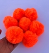 Pompom Bola 70mm Princess Laranja Neon (2un)