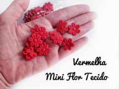 Flor Tecido Prensada 2cm (kit 20un) - loja online