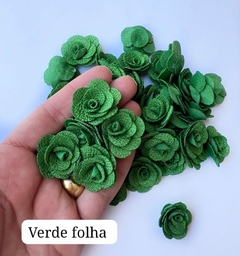 Flor Tecido P (kit 5un) - Fitas e Laços da Fê | 10x Sem Juros no Cartão de Crédito, Junte Pontos e Troque por Cashback