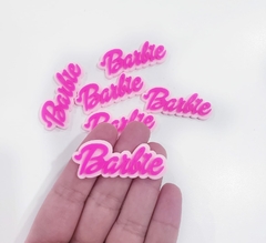 Aplique Nome Barbie Pink base Rosa claro Acrílico (un)