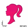 Aplique Rosto Barbie Pink Emborrachado Ref9672 (kit3un)
