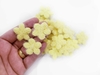 Florzinha Felpuda Glitter 3cm (3un) - comprar online