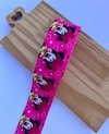 Gorgurão Estampado Sanding Minnie Vestido Amarelo 38mm - 3 metros