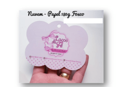 Nuvem Personalizada Papel Laminado 240g 9,6cm x 7,8cm 50un - comprar online