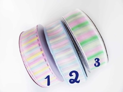 Organza Listrada 38mm (1 Metro)