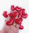 Coração Cintilante Vermelho (kit 3un)