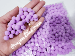 Pompom Normal 10mm (100un) - Fitas e Laços da Fê | 10x Sem Juros no Cartão de Crédito, Junte Pontos e Troque por Cashback