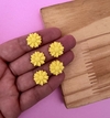 Aplique mini Girassol amarelo Biscuit (5un)