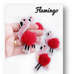 Flamingo Pompom Vermelho